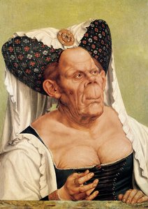 Eine groteske alte Frau, möglicherweise Prinzessin Margarete von Tirol, ca. 1525-30